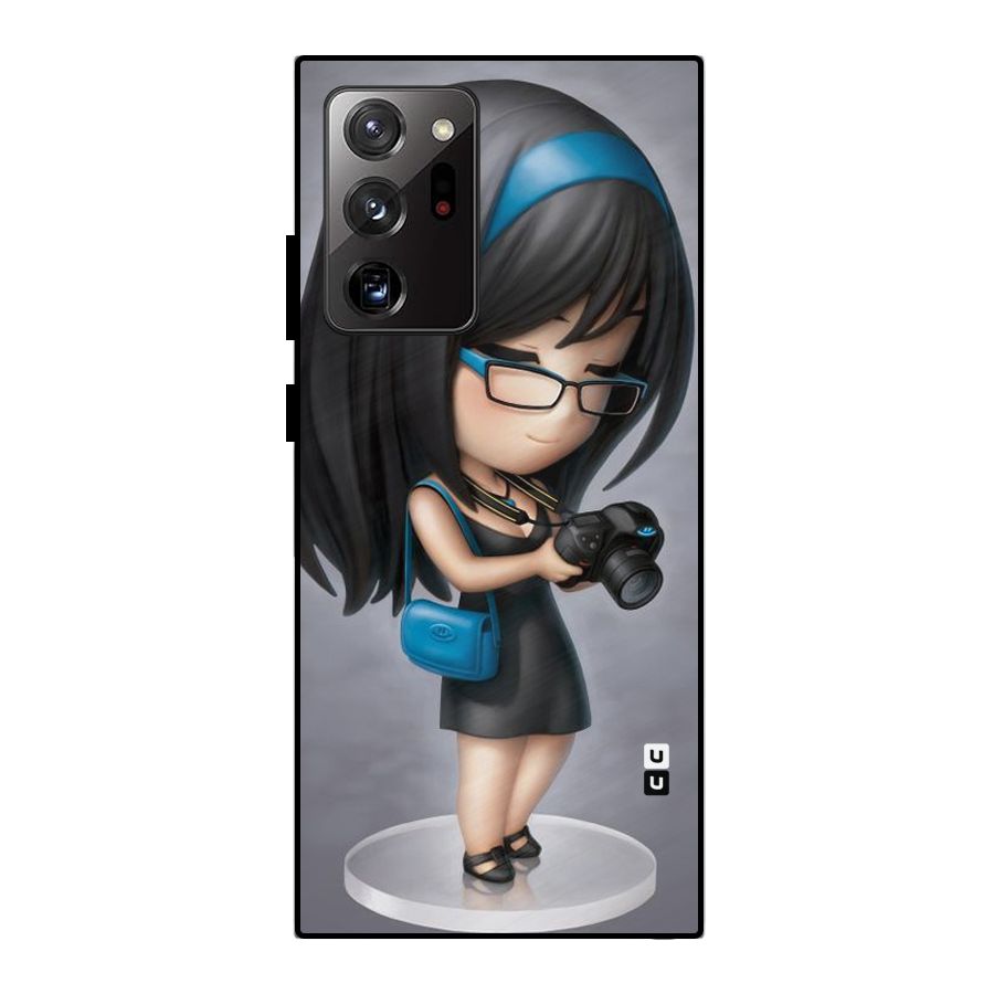 Girl With Camera Metal Back Case for Galaxy Note 20 Ultra 5G