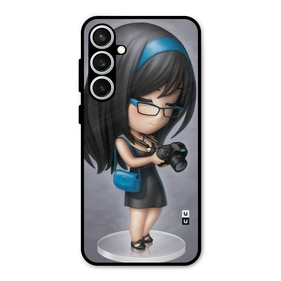 Girl With Camera Metal Back Case for Galaxy S23 FE