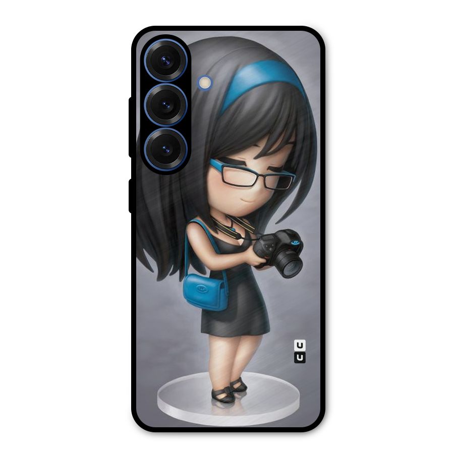 Girl With Camera Metal Back Case for Galaxy S25