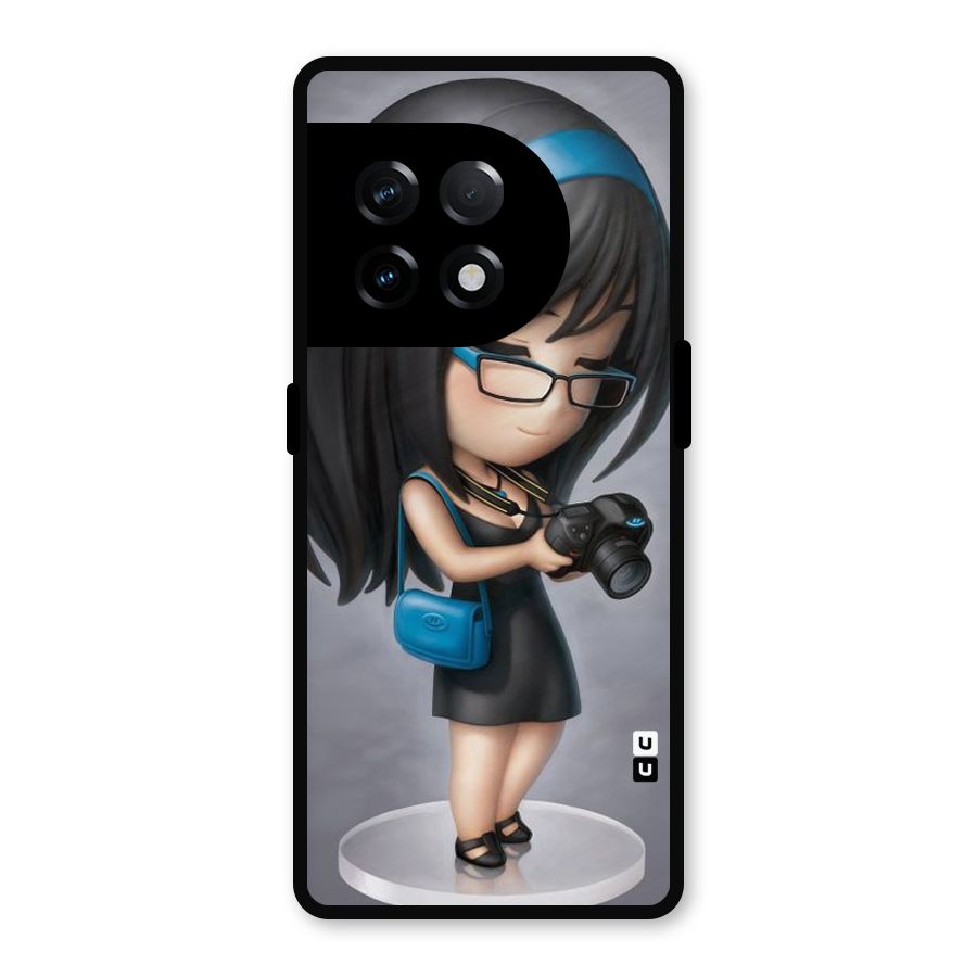 Girl With Camera Metal Back Case for OnePlus 11R