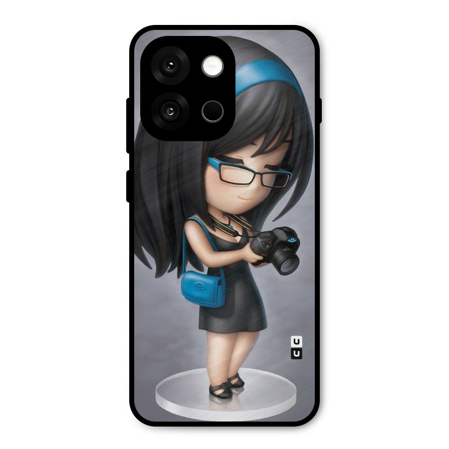 Girl With Camera Metal Back Case for OnePlus 13s