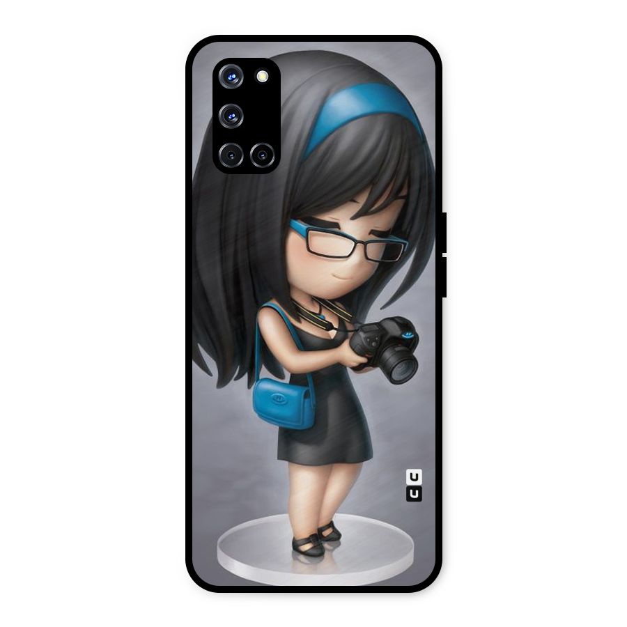 Girl With Camera Metal Back Case for Oppo A52