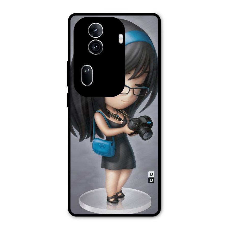 Girl With Camera Metal Back Case for Oppo Reno11 Pro 5G