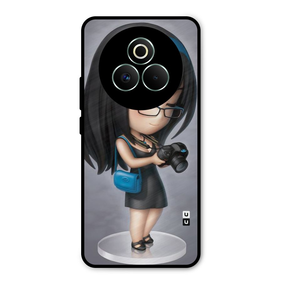 Girl With Camera Metal Back Case for Realme P3 Pro