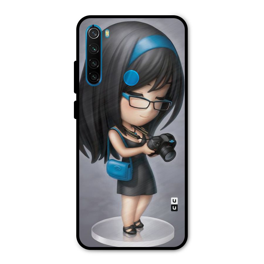 Girl With Camera Metal Back Case for Redmi Note 8