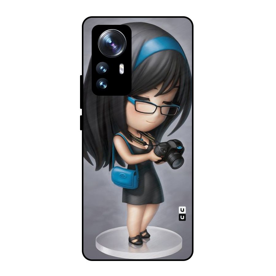 Girl With Camera Metal Back Case for Xiaomi 12 Pro