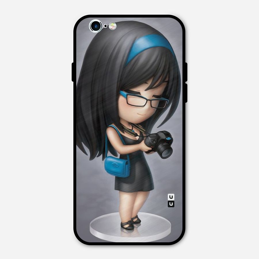 Girl With Camera Metal Back Case for iPhone 6 6s