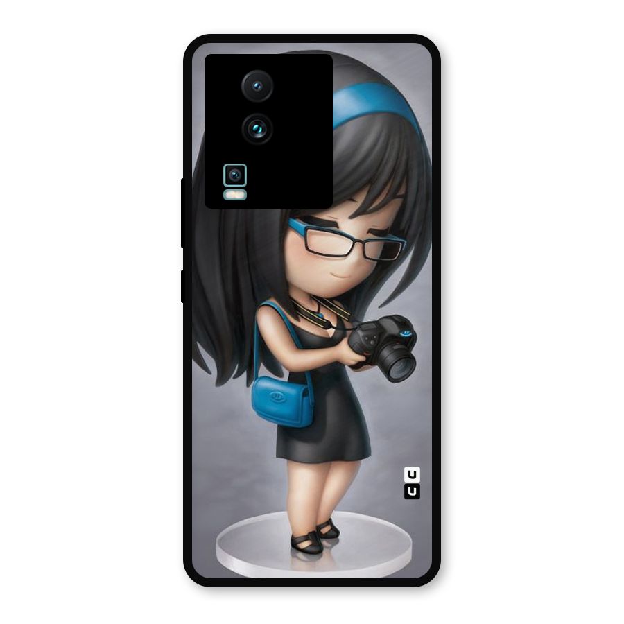 Girl With Camera Metal Back Case for iQOO Neo 7