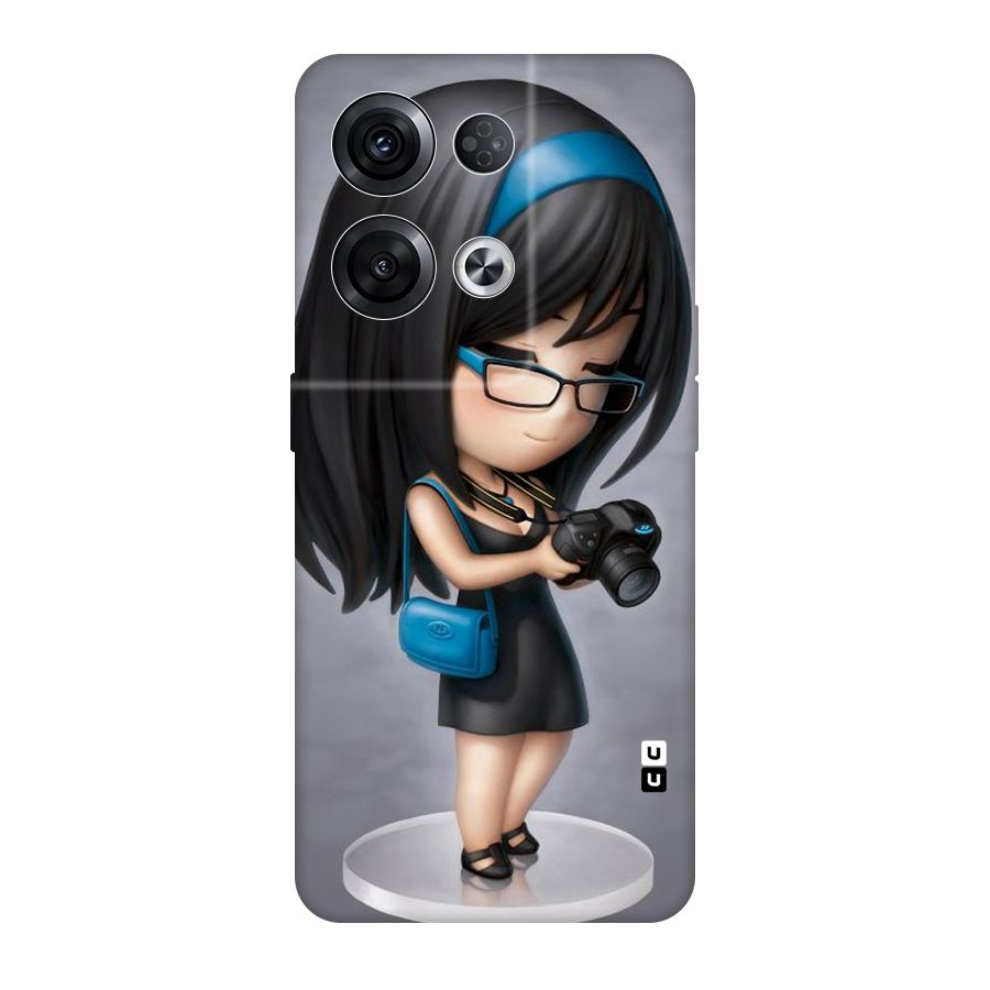 Girl With Camera Original Polycarbonate Back Case for Oppo Reno8 Pro 5G