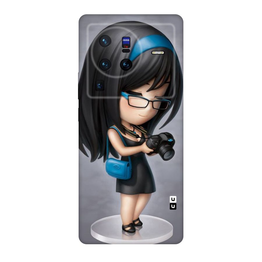 Girl With Camera Original Polycarbonate Back Case for Vivo X80