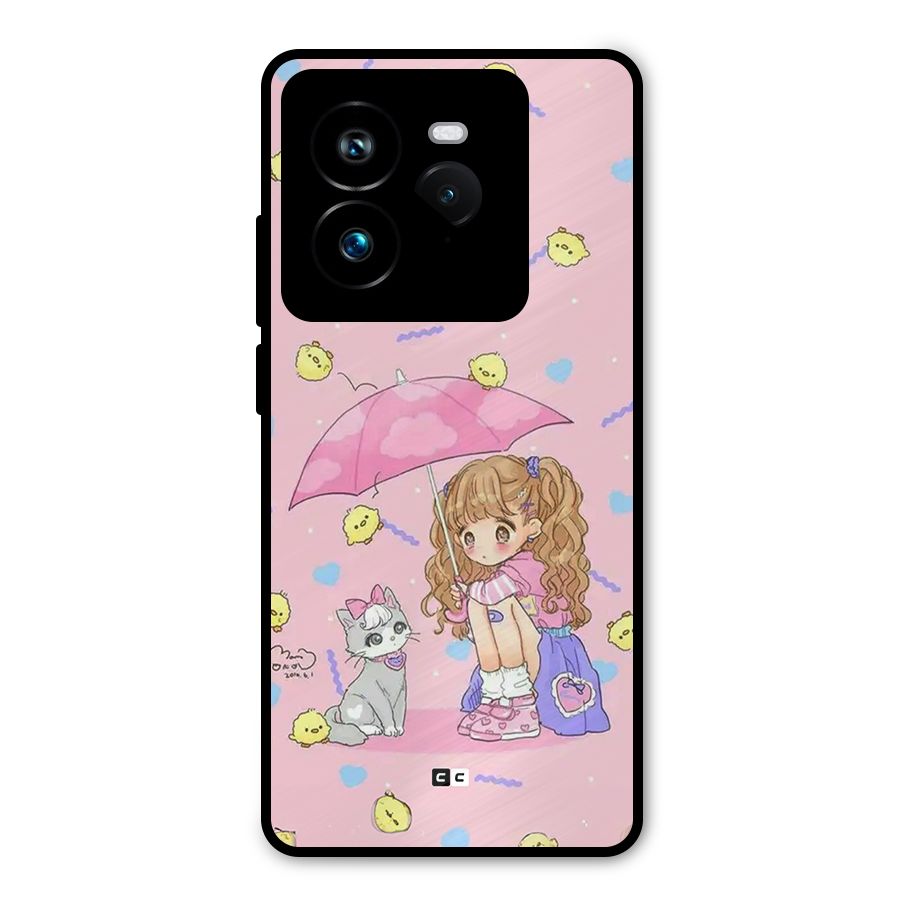 Girl With Cat Metal Back Case for Realme GT 7 Pro