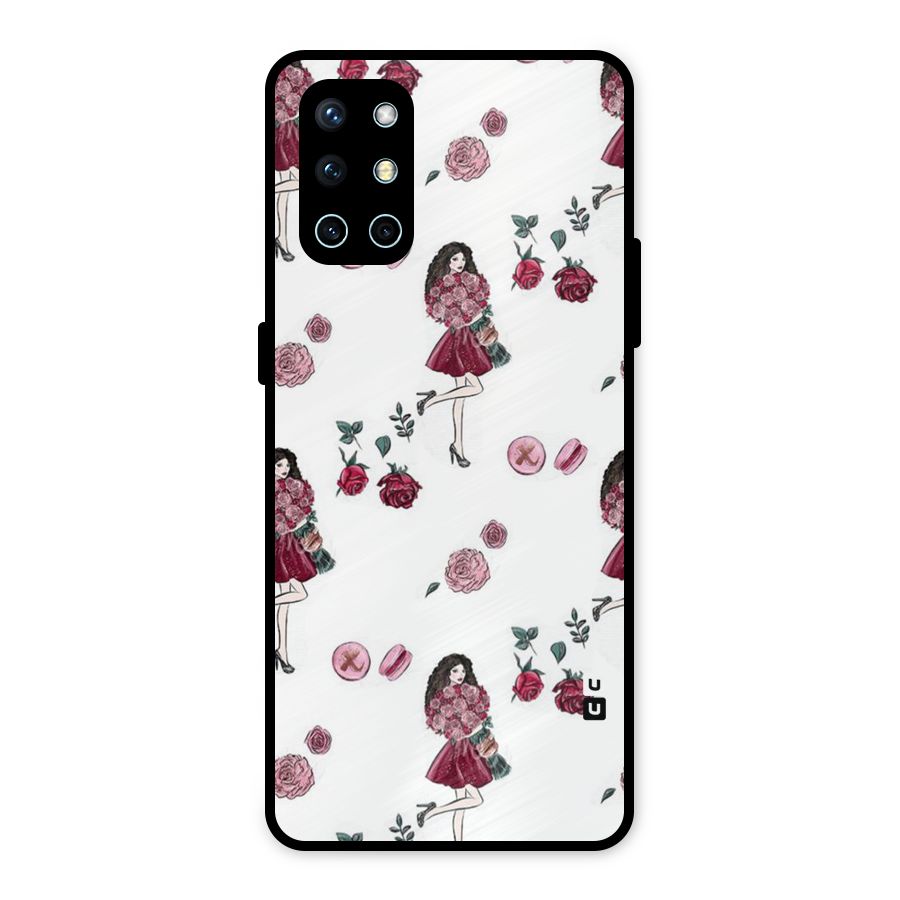 Girl With Flowers Metal Back Case for OnePlus 9R