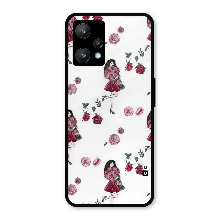 Girl With Flowers Metal Back Case for Realme 9 Pro Plus 5G