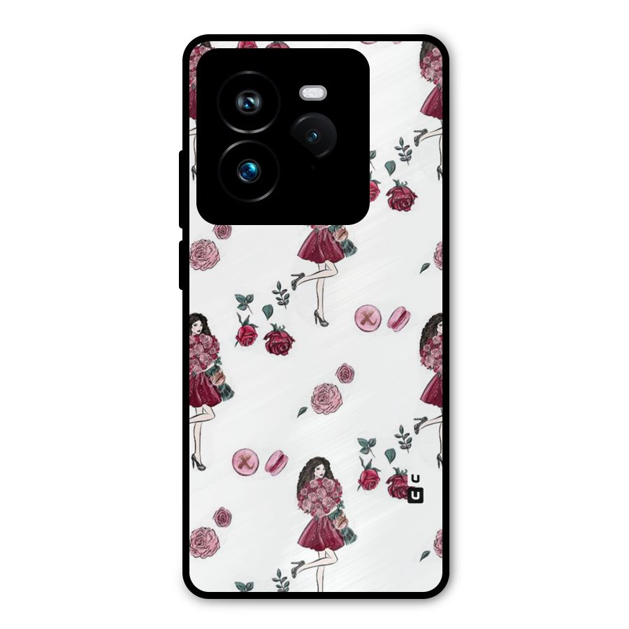 Girl With Flowers Metal Back Case for Realme GT 7 Pro