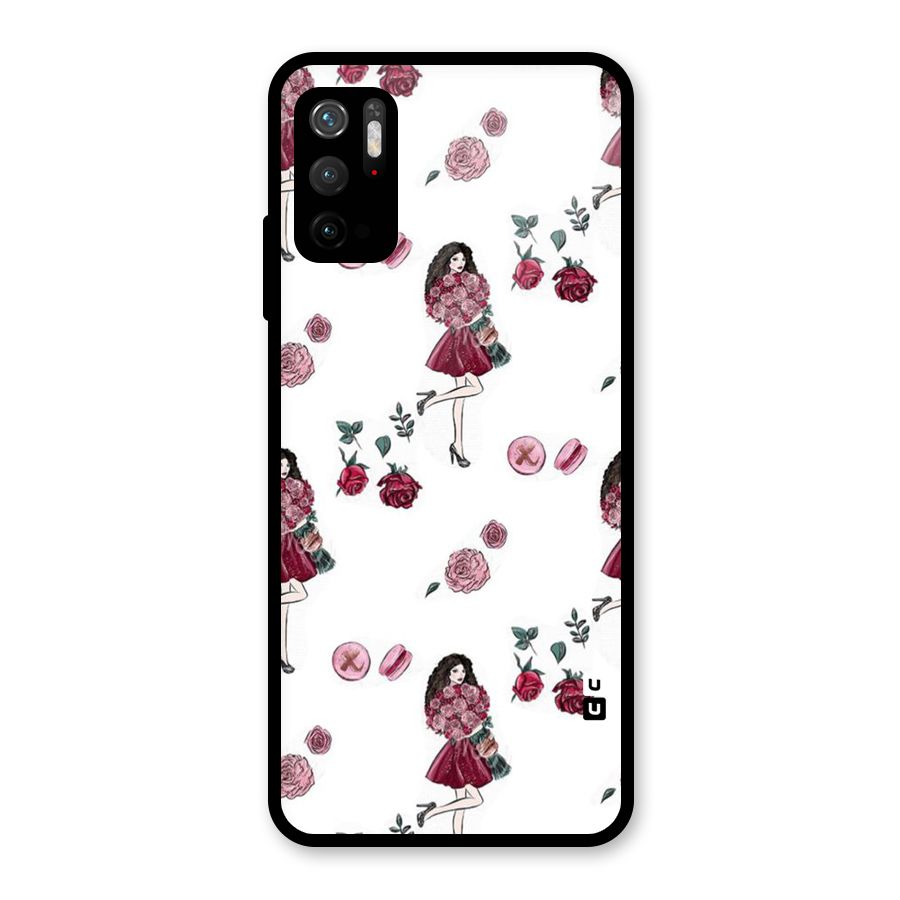 Girl With Flowers Metal Back Case for Redmi Note 10T 5G