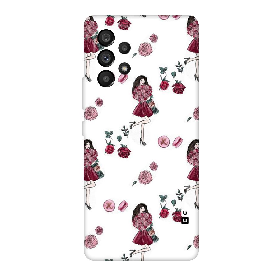 Girl With Flowers Original Polycarbonate Back Case for Galaxy A53 5G