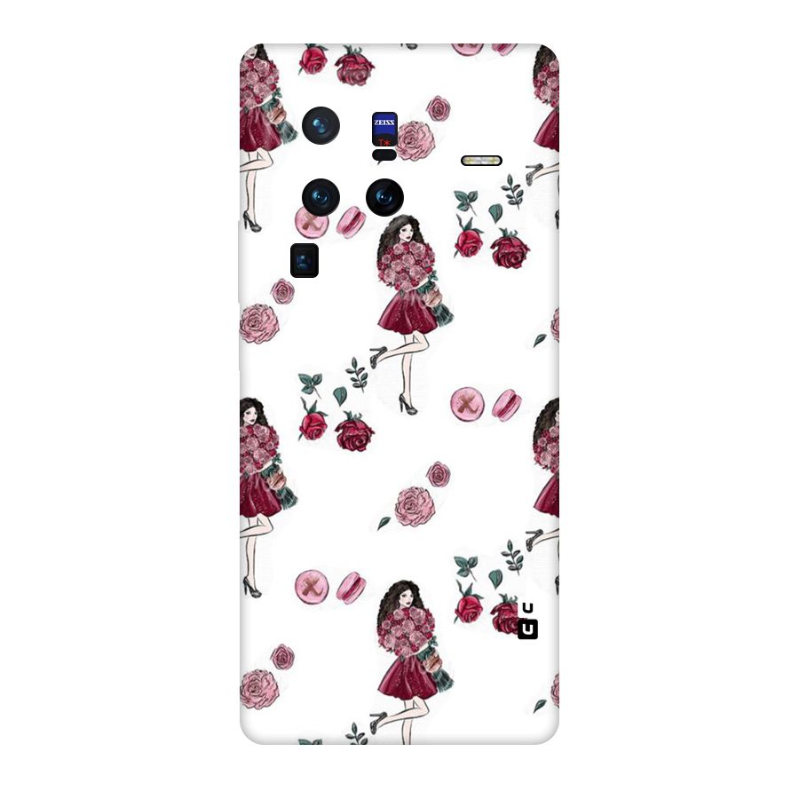 Girl With Flowers Original Polycarbonate Back Case for Vivo X80