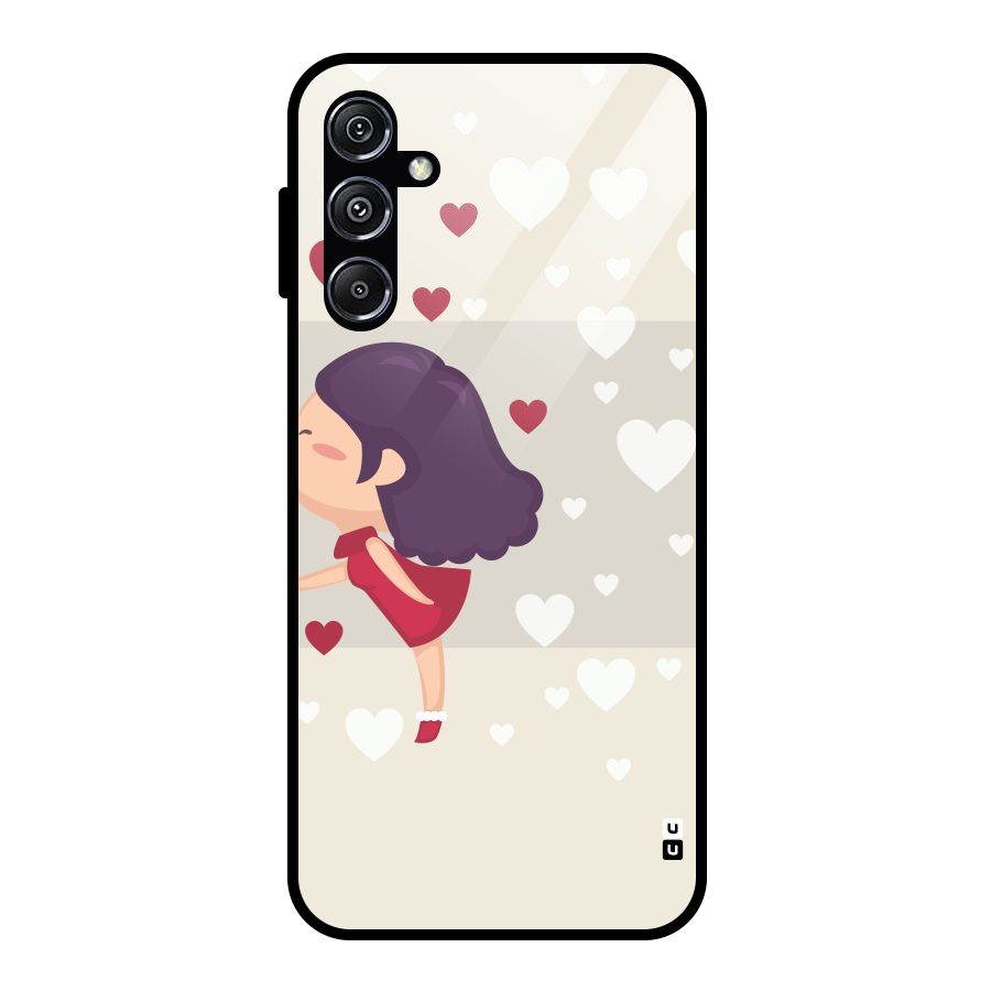 Girl in Love Glass Back Case for Galaxy M34 5G