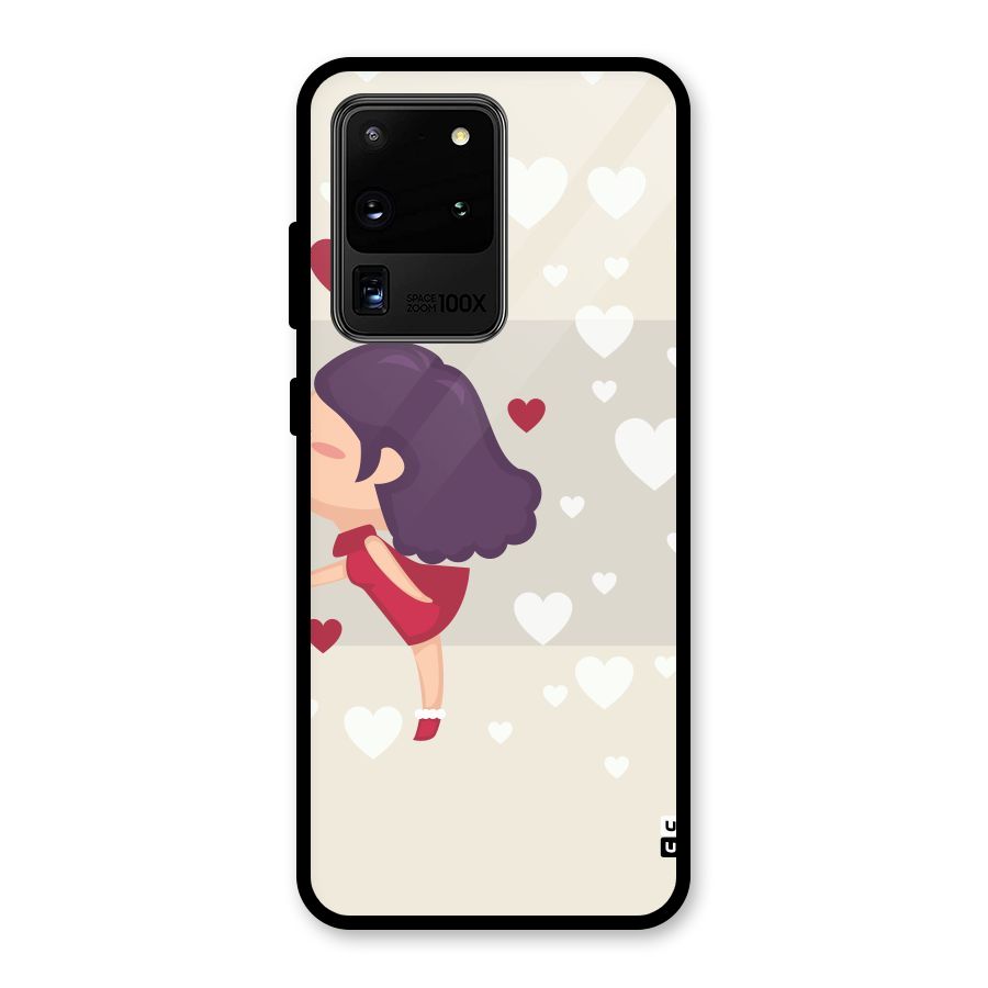 Girl in Love Glass Back Case for Galaxy S20 Ultra