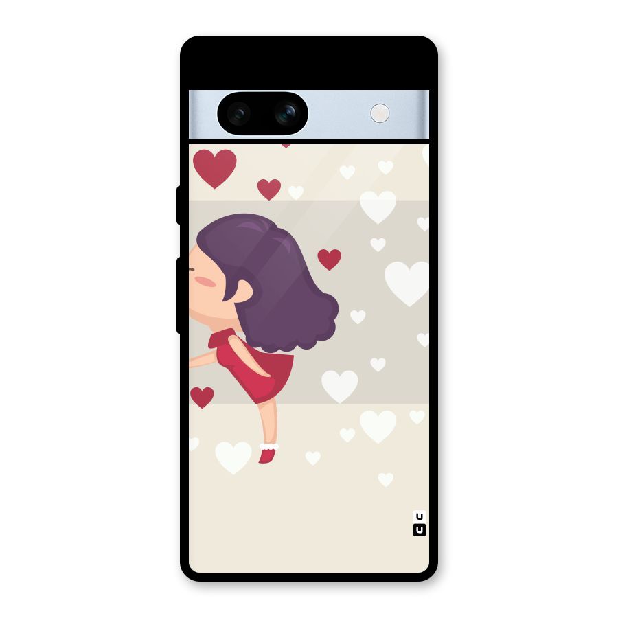Girl in Love Glass Back Case for Google Pixel 7a