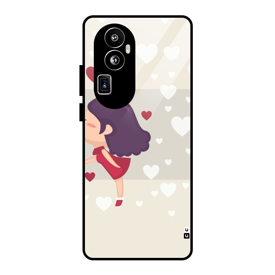 Girl in Love Glass Back Case for Oppo Reno10 Pro Plus