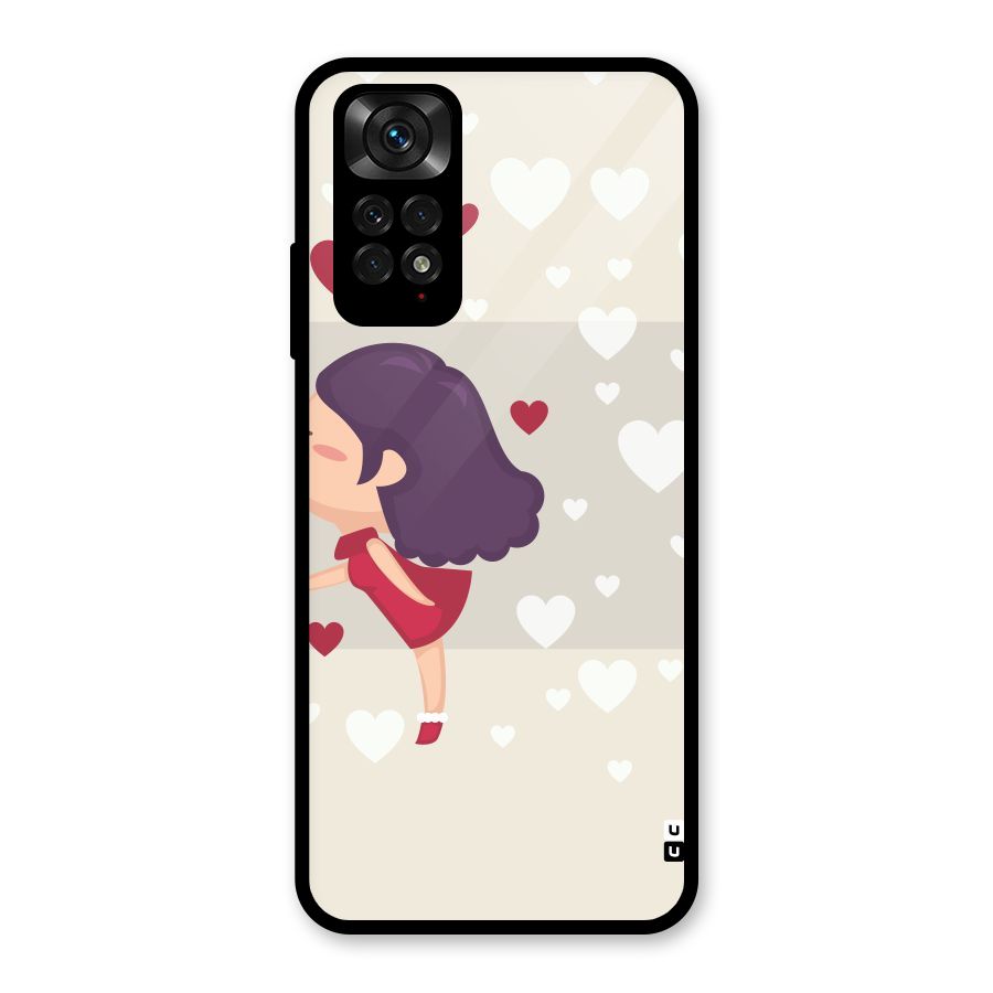 Girl in Love Glass Back Case for Redmi Note 11S