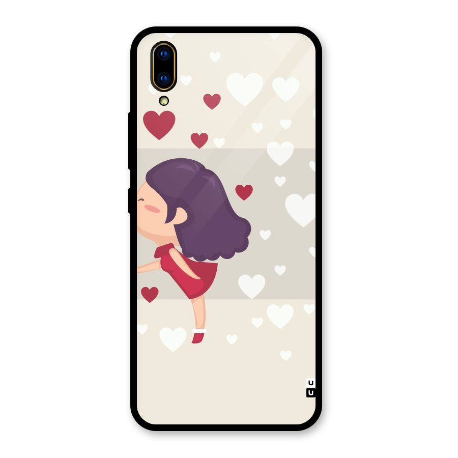Girl in Love Glass Back Case for Vivo V11 Pro