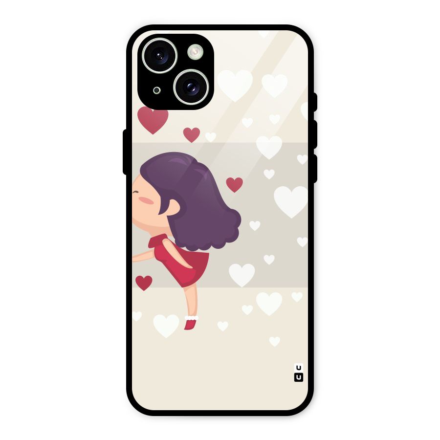 Girl in Love Glass Back Case for iPhone 15 Plus