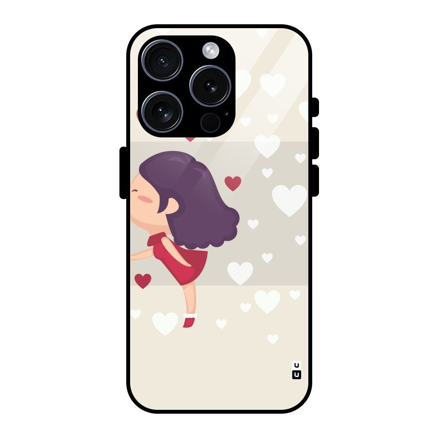 Girl in Love Glass Back Case for iPhone 15 Pro