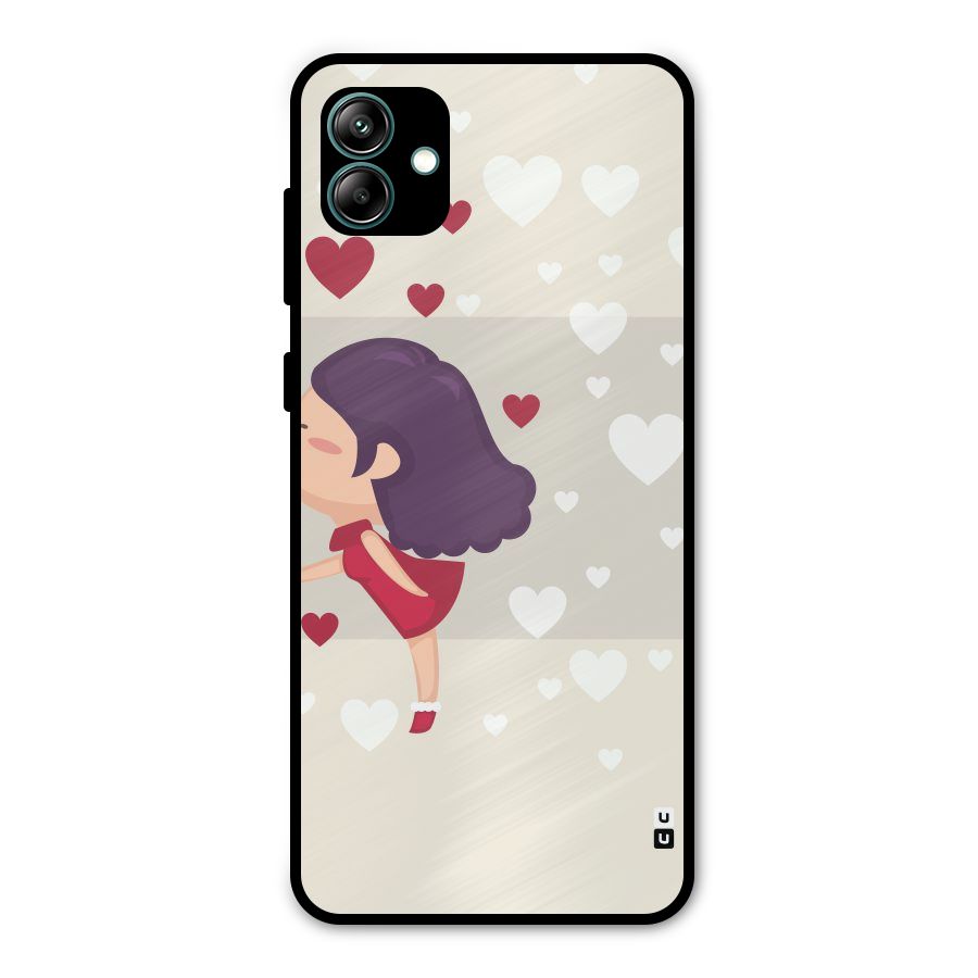 Girl in Love Metal Back Case for Galaxy A04