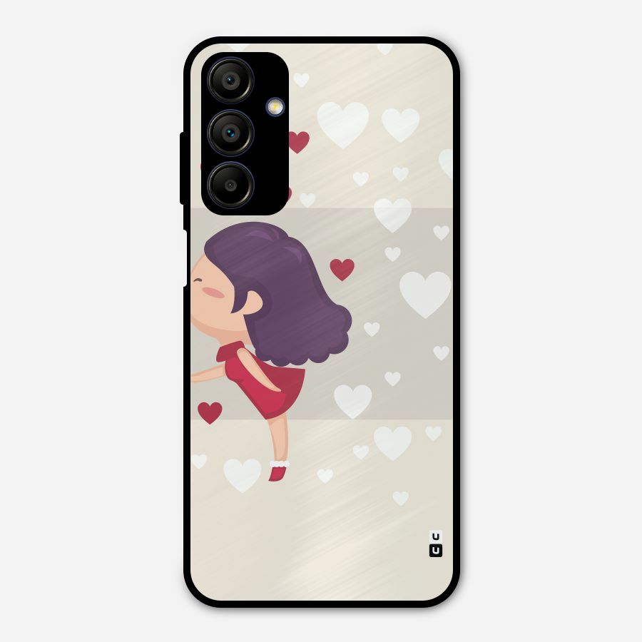 Girl in Love Metal Back Case for Galaxy A15 5G