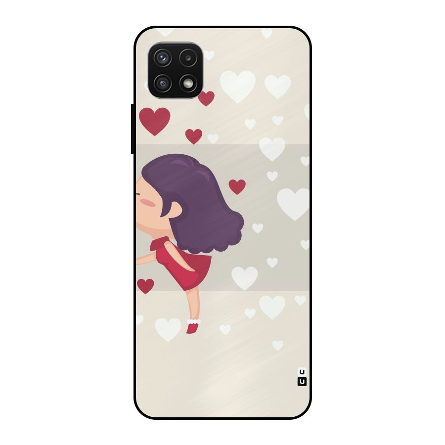 Girl in Love Metal Back Case for Galaxy A22 5G