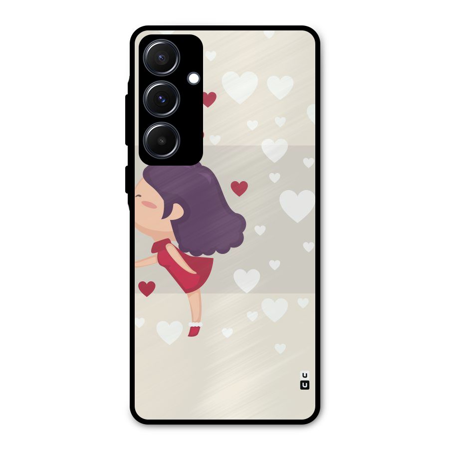 Girl in Love Metal Back Case for Galaxy A55