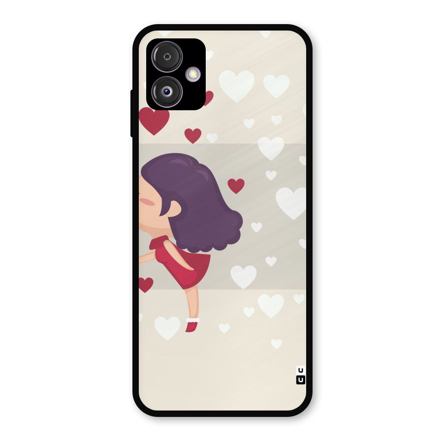 Girl in Love Metal Back Case for Galaxy F14