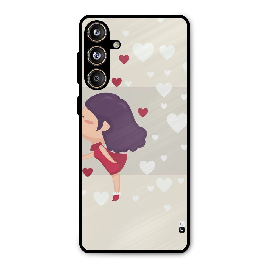 Girl in Love Metal Back Case for Galaxy F55
