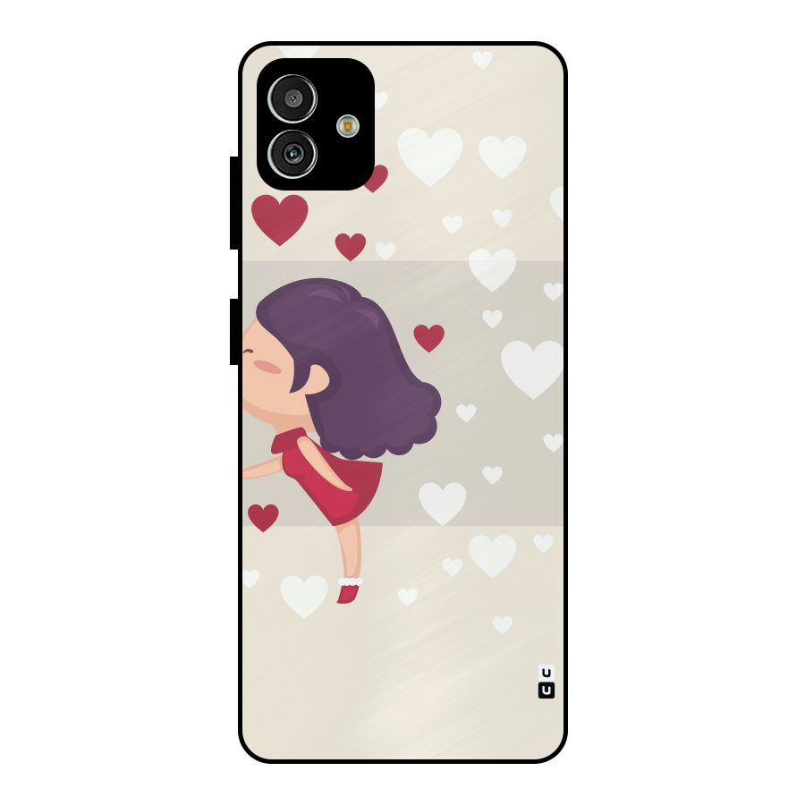 Girl in Love Metal Back Case for Galaxy M13 5G