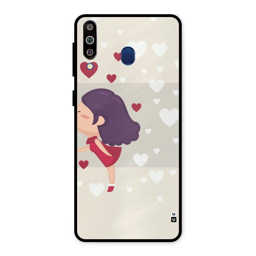 Girl in Love Metal Back Case for Galaxy M30