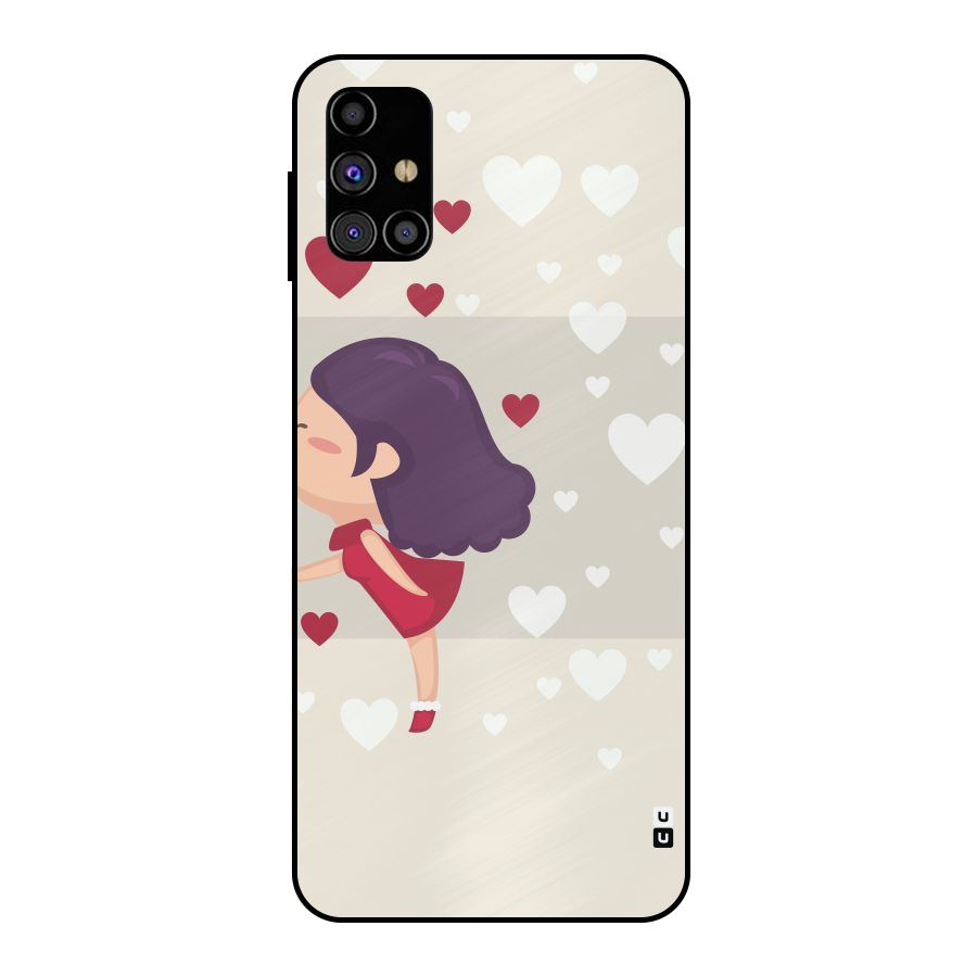 Girl in Love Metal Back Case for Galaxy M31s