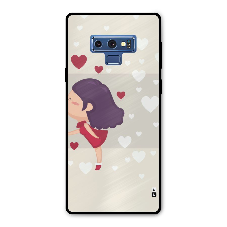 Girl in Love Metal Back Case for Galaxy Note 9