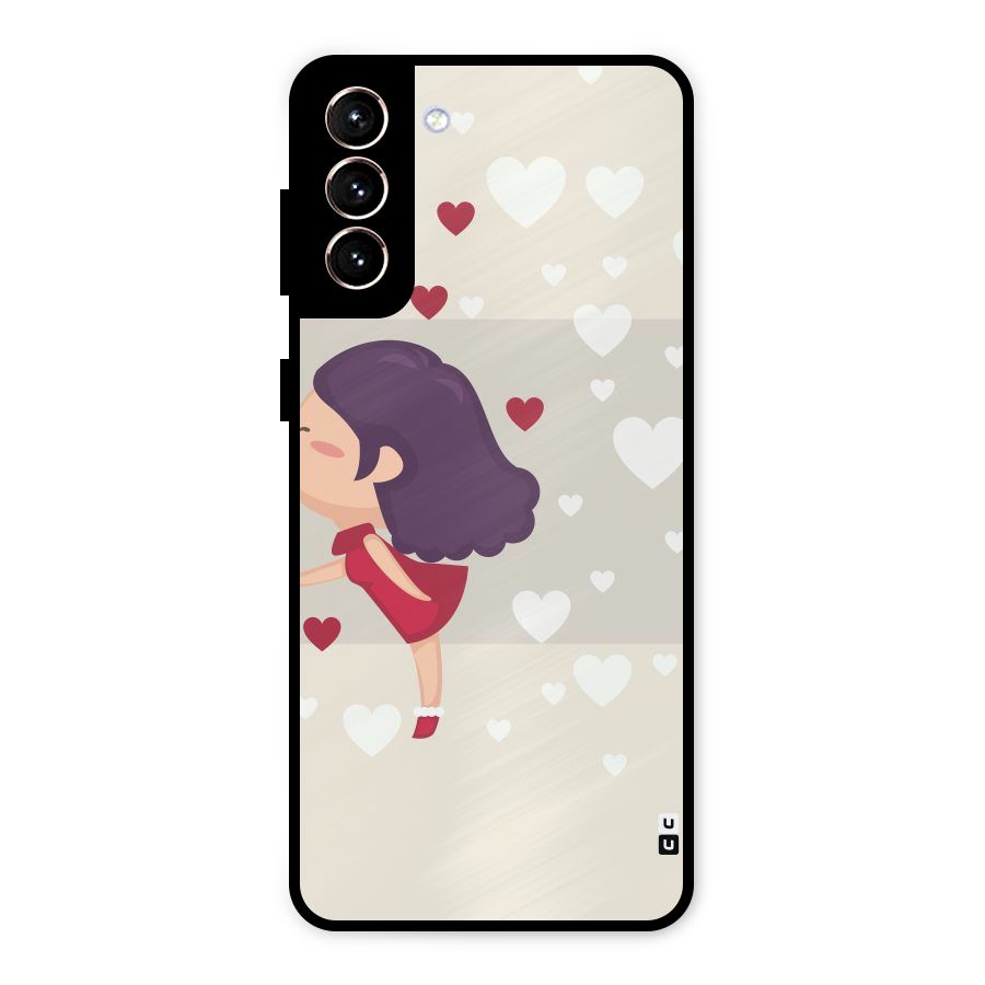Girl in Love Metal Back Case for Galaxy S21 Plus