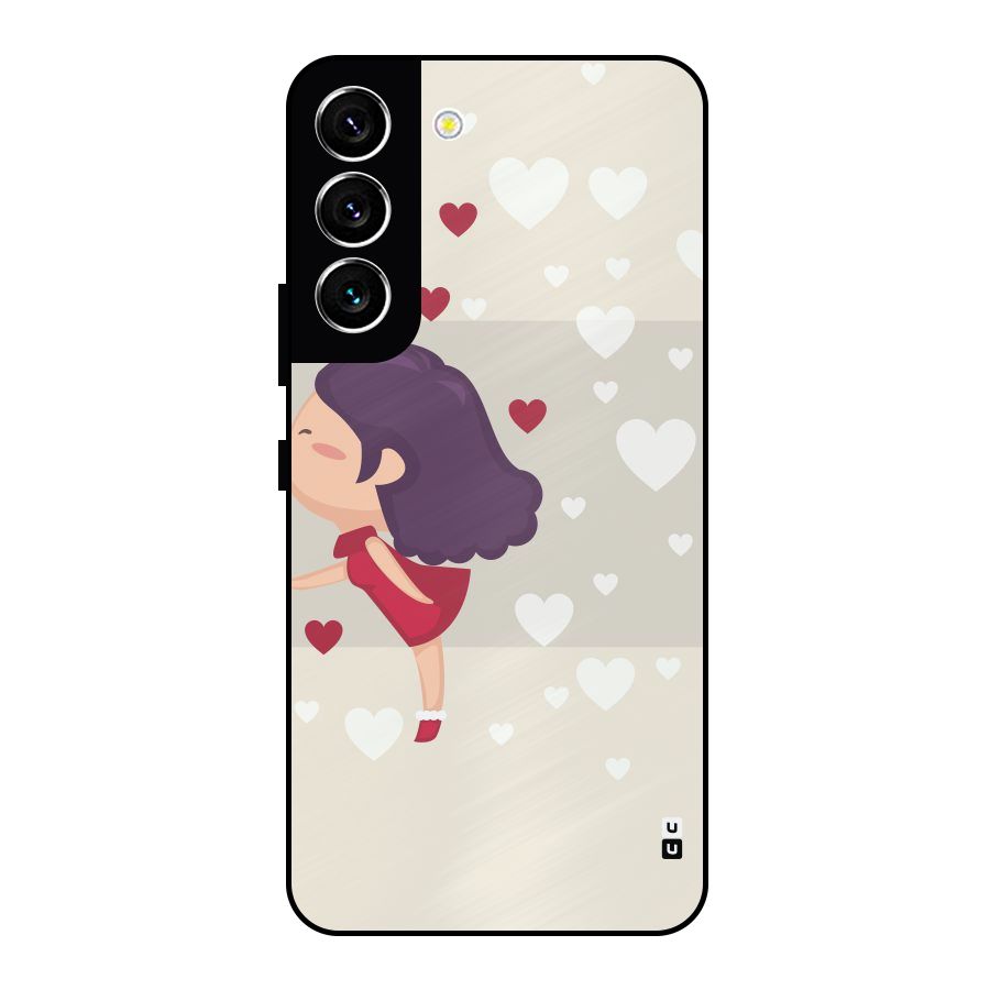 Girl in Love Metal Back Case for Galaxy S22 5G