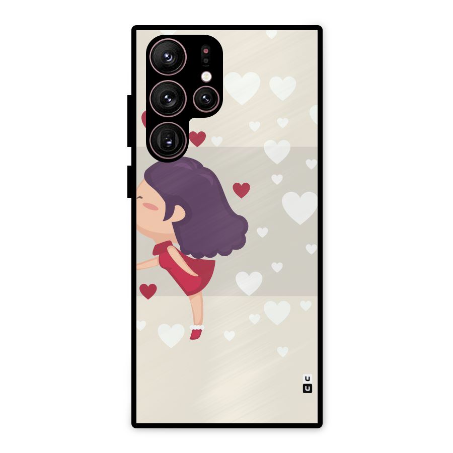 Girl in Love Metal Back Case for Galaxy S22 Ultra 5G