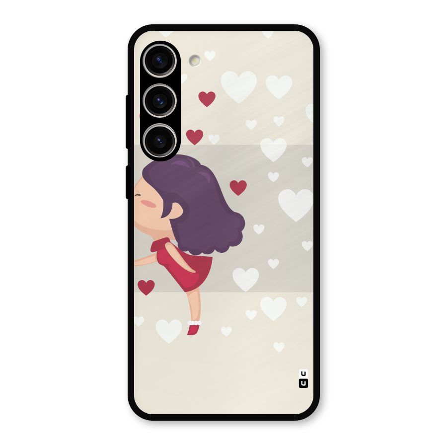 Girl in Love Metal Back Case for Galaxy S23 Plus