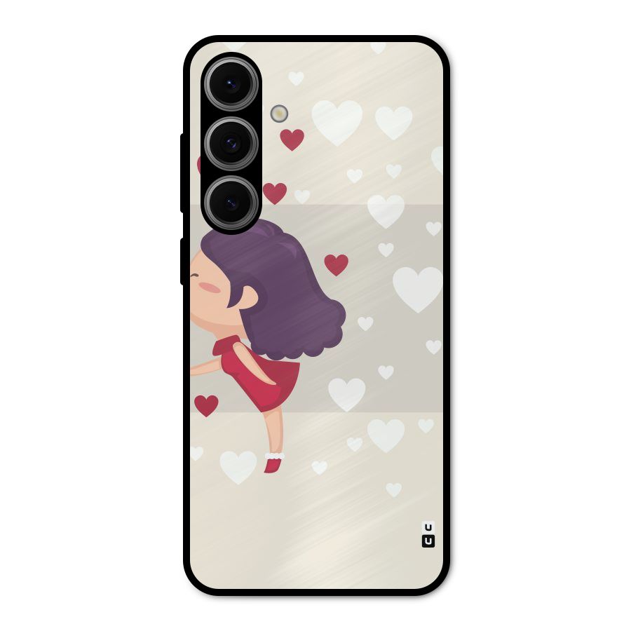 Girl in Love Metal Back Case for Galaxy S24 FE