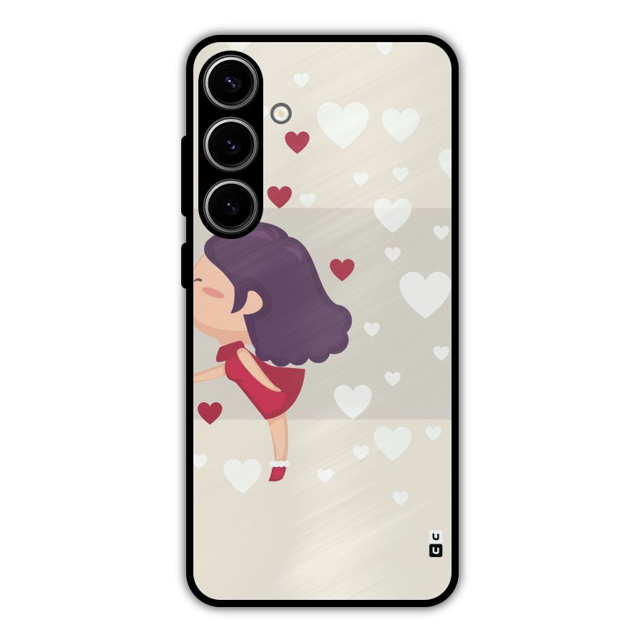 Girl in Love Metal Back Case for Galaxy S24 Plus