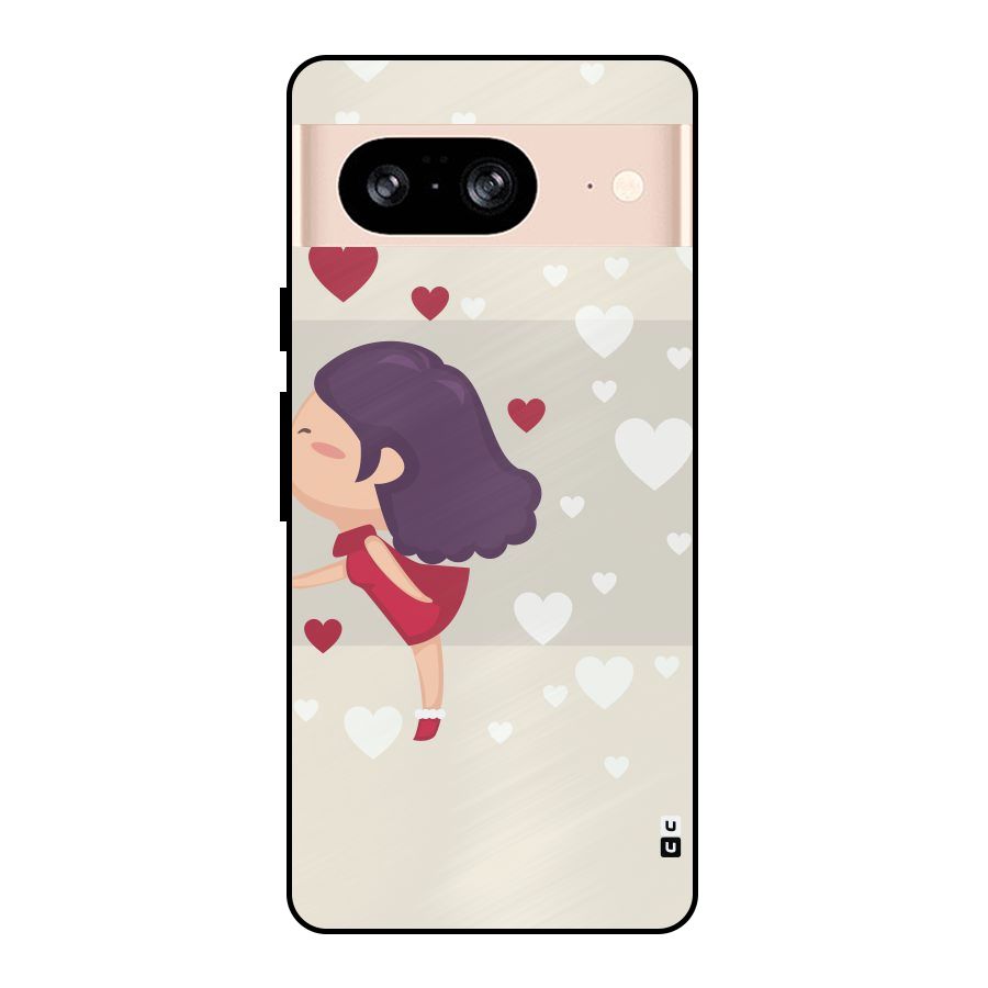 Girl in Love Metal Back Case for Google Pixel 8