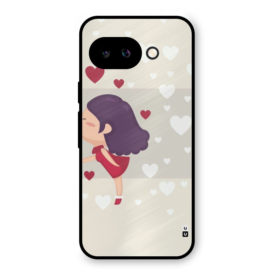 Girl in Love Metal Back Case for Google Pixel 9a