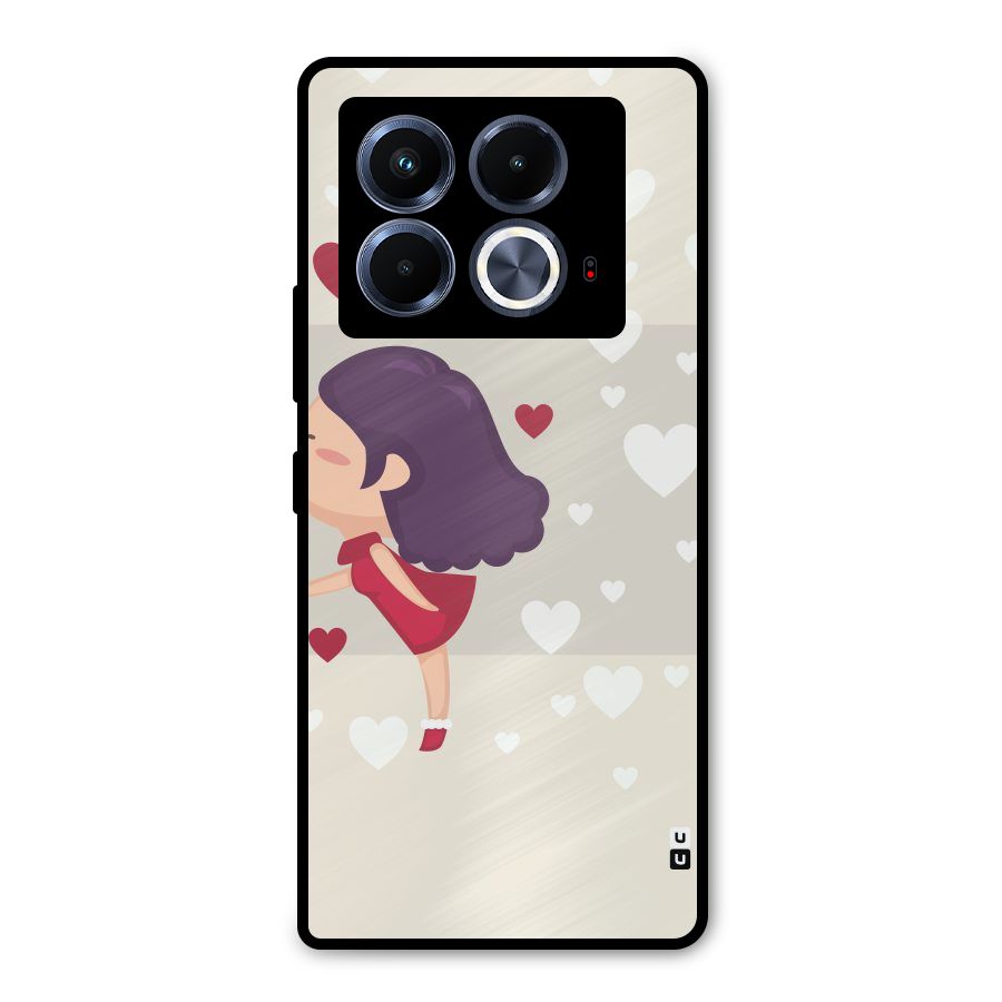 Girl in Love Metal Back Case for Infinix Note 40 5G
