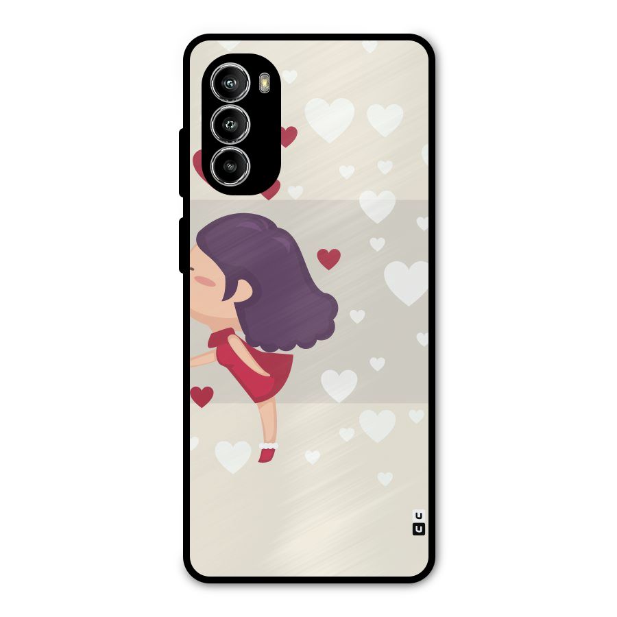 Girl in Love Metal Back Case for Moto G52