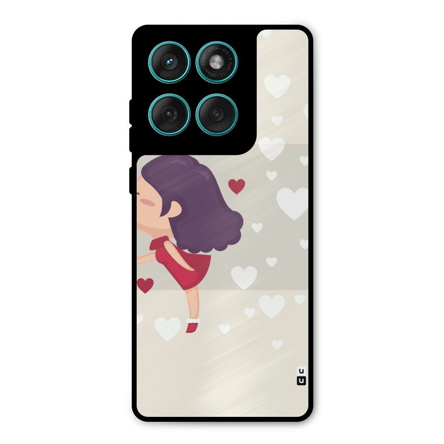 Girl in Love Metal Back Case for Motorola Edge 60 Fusion
